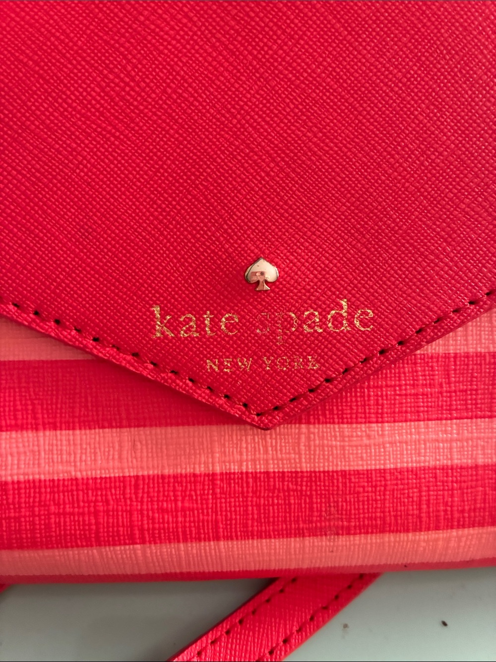 Kate Spade Envelope Style Red/Coral Crossbody - Picture 2 of 12